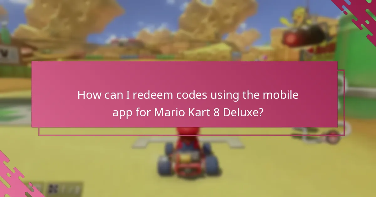 How do I redeem codes online for Mario Kart 8 Deluxe?