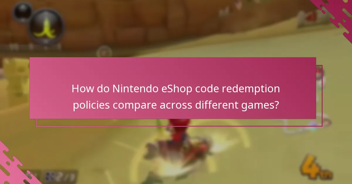 How frequently can Nintendo eShop codes for Mario Kart 8 Deluxe be used?