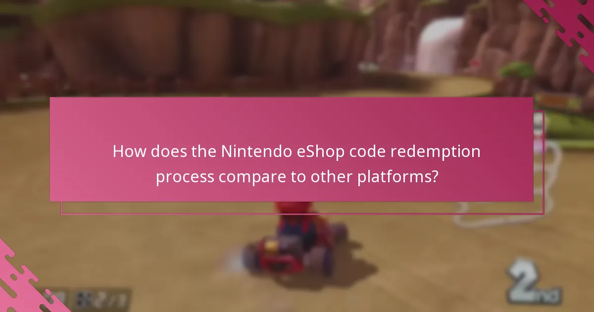What are the requirements for redeeming Nintendo eShop codes?