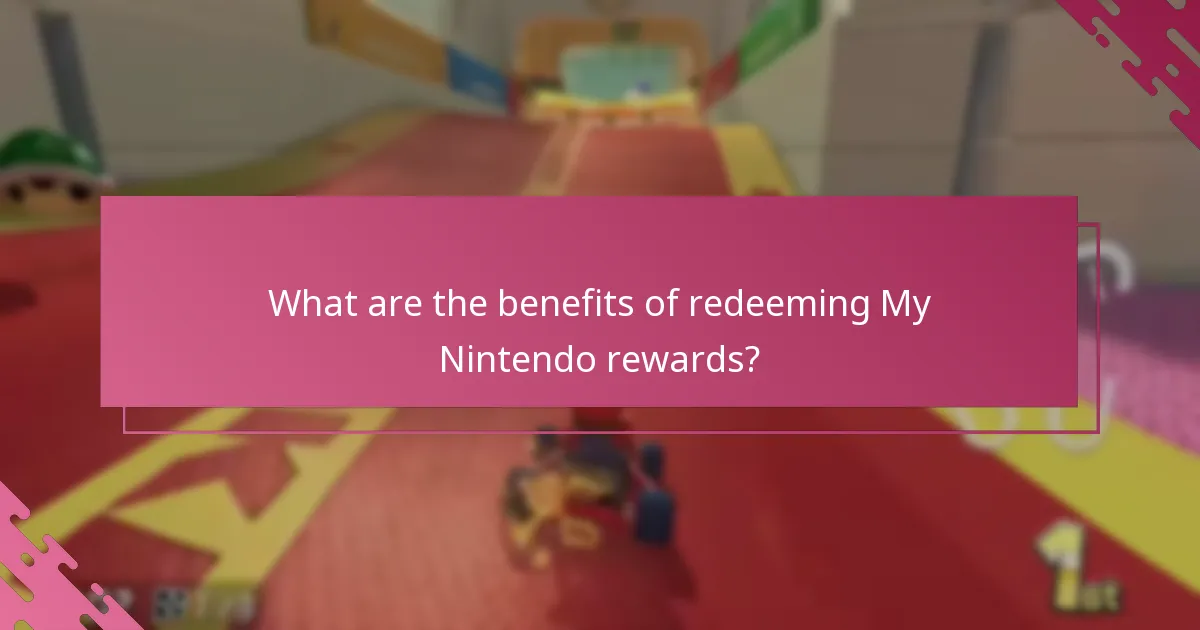 What are the benefits of redeeming My Nintendo rewards?