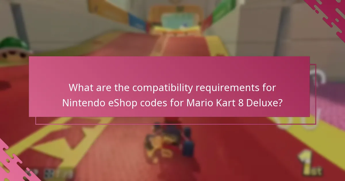 How do I redeem a Nintendo eShop code for Mario Kart 8 Deluxe?