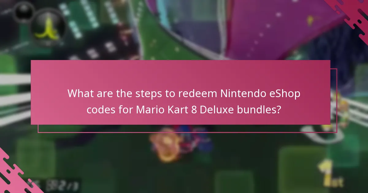 What are the limitations of Nintendo eShop codes for bundles?