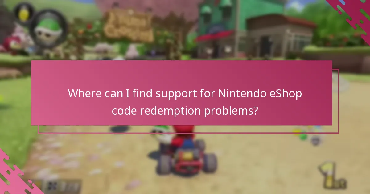Which factors affect the successful redemption of Nintendo eShop codes?